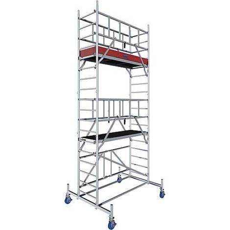 Échafaudage pliant en aluminium MONTO ProTec XS, hauteur de travail env. 5,80 m