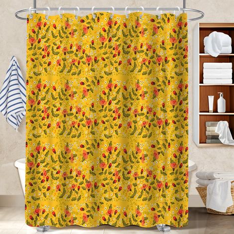 Voile de douche polyester 180x180 design cache baignoire pour jeune couple emménageant (1/5)