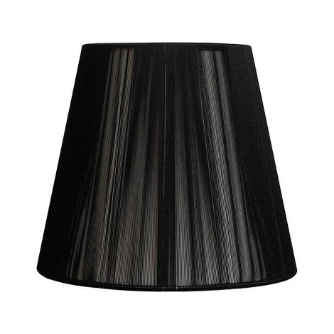 Mi Lampara - Pantalla Conica Hilo Indira Pinza Negra (14x8x9.5)