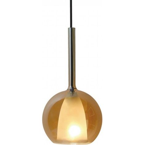 Suspension V-TAC Modern double verre ambre/blanc E27 (1/5)