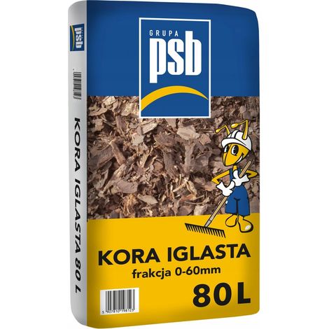 Corteccia di conifere per giardino di pini 80L 0-60mm PSB