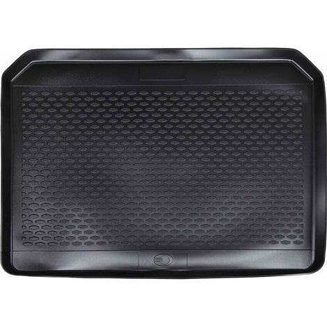 Trunk Mat Black suitable for PEUGEOT 2008 2014-2018 Rubber vidaXL