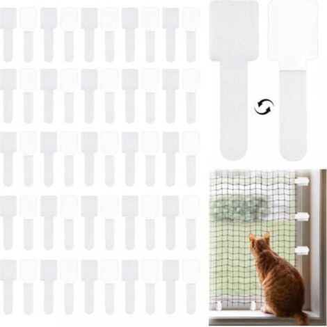 50 Stück Befestigungshaken für Katzennetze (ohne Katzennetz) (1/4)