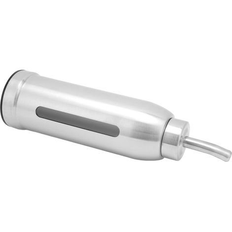 Bouteille distributrice d'huile d'olive, burette à vinaigre en acier inoxydable 304 avec bec verseur et fenêtre transparente, type 3, pour la cuisine domestique et les restaurants. (1/5)