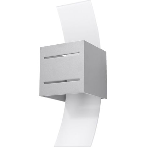 WANDLAMPE MERITO 1 G9 GRAU ALU LUMILO 02.108.02 (1/5)