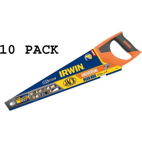 Irwin Jack Saw 10 Pack 880UN Hand Panel Saw 20in 8 Teeth / 9 Point JAK880UN20 (1/2)