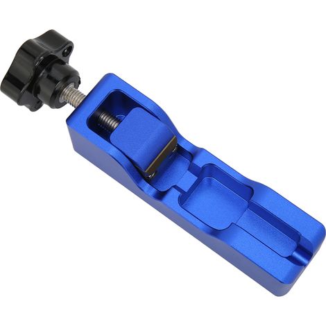 Outil de mesure d'écartement d'électrode pour bougies, bleu, métal robuste, universel NGK 6061, compatible 10mm 12mm 14mm 16mm, jauge d'écartement professionnelle (1/5)