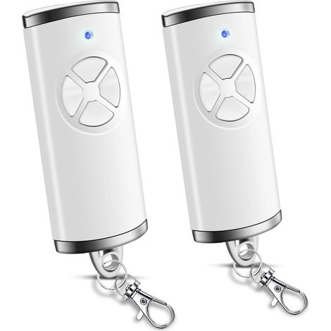 Télécommande Portail Hörmann HSE4 BS, HSE2-868-BS, HS4-868-BS, HS1-868-BS, 868,3 MHz, 4 Canaux, Lot de 2, Blanc, Émetteur BiSecur (1/5)