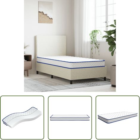 The Living Store Memory-Schaum-Matratze 200×90×17 cm - Memory Foam Matratze - Schlafkomfort - Orthopädische Matratze - Lattenrost Geeignet - Doppelbett Matratze (1/5)