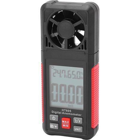 Professionelles digitales Anemometer mit Windgeschwindigkeitsmessung, Kältetester und Luftstrommesser für Industrie und Landwirtschaft. (1/5)