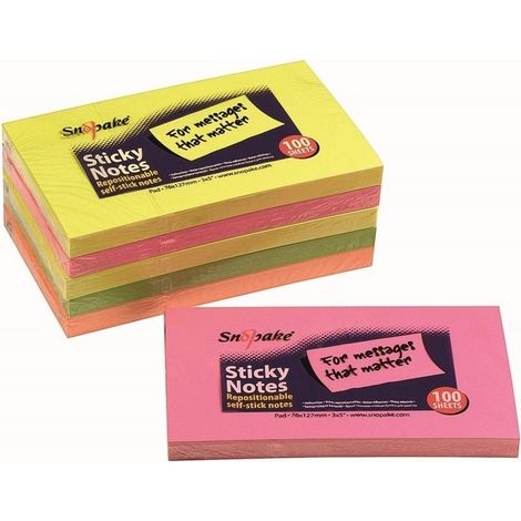 Post-it 127x76 mix neon 100K