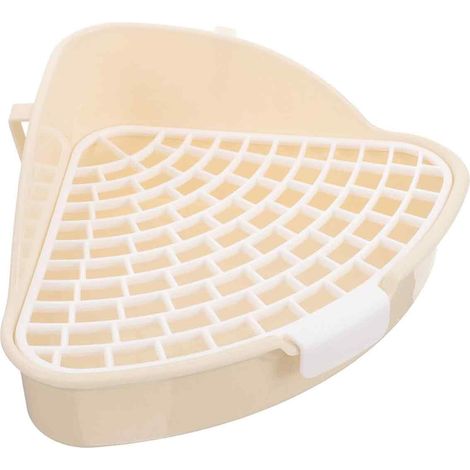 Bac À Litière - Pour Lapin - Blanc - 38 X 26 X 14 Cm - En Plastique Rigide - 1 Pièce (1/5)