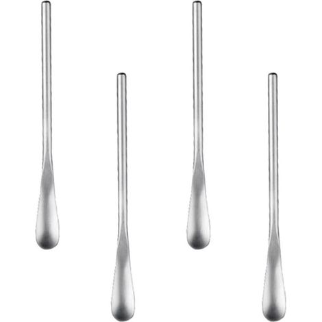 Set mit 4 silbernen Eiskugelportionierern aus Edelstahl (1/5)