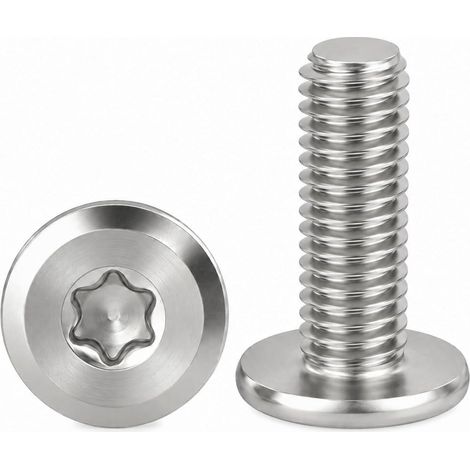 10 Pièces Vis Torx Inox M8x16mm à Tête Plate Vis Mécaniques (1/5)