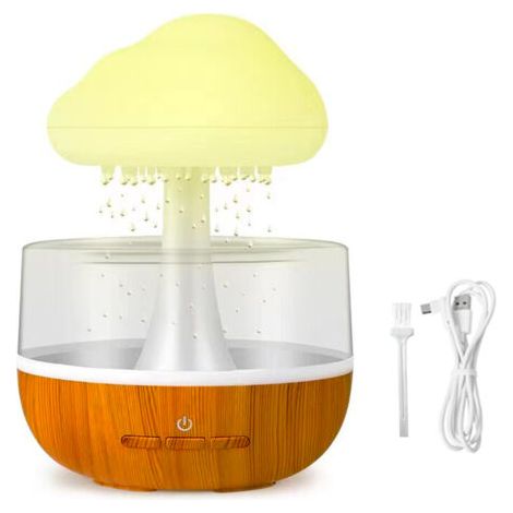 Diffuseur huile essentielle, humidificateur avec 7 lumières LED de Couleur, Diffuseur d'huiles essentielles pour Maison (1/5)