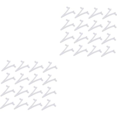Clips en V pour aspirateur de piscine, râteau à feuilles et écumoire : 48 clips ABS pour nettoyage efficace des piscines (1/5)