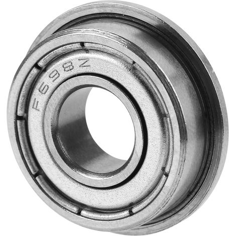 10 Stück F698ZZ doppelt abgedichtete Flanschkugellager 8 x 19 x 6 mm (1/5)