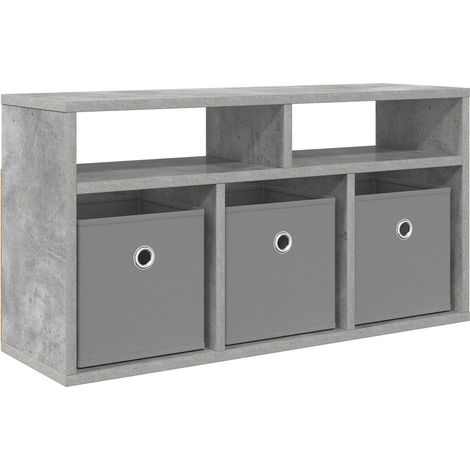 Maison Exclusive - Lowboard mit Schubladen Beton Grau 72 x 22,5 x