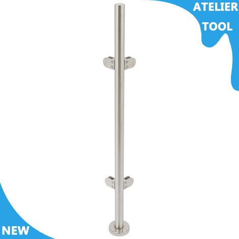 ATELIER 110cm/43.3inch balustrade poste en acier inoxydable balustrade clôture pôle de coin poste pôle inoxydable (1/5)