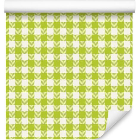 Papier peint à motifs crème, citron vert et jaune pour salon et chambre 50x1000 cm (1/5)