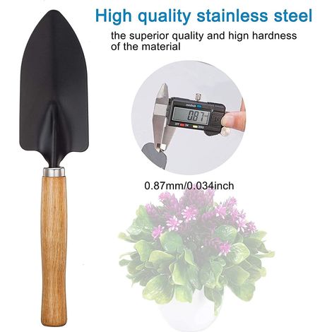 Mini Garden Tools Set of 3, Succulent Plants Tools Wood Handle
