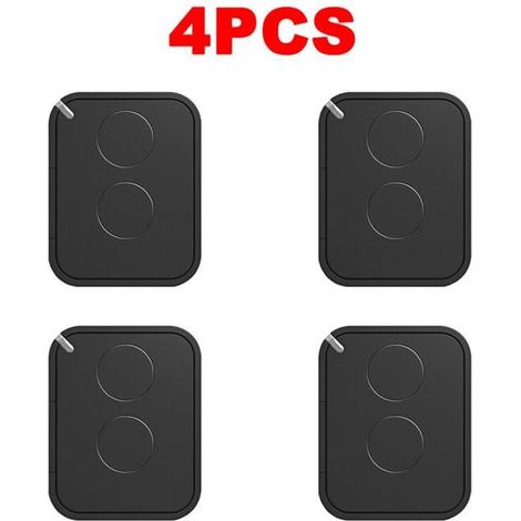 4 télécommandes porte garage , 433,92 MHz, code roulant, compatible systèmes existants, usage résidentiel