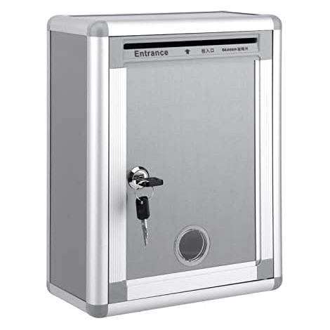 Waterproof and lockable steel wall-mounted mailbox (1/5)
