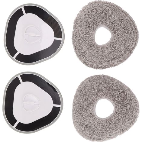 Lot de plaques de fixation pour lingettes de balayeuse robot J1 J2 - Pièces de rechange (1/5)