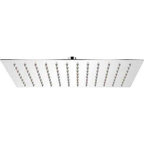 Tête de Douche Acier Inoxydable 304 Pommeau de Douche Economie d'Eau et Haute Pression pour Salle de Bain (20cm Carrée) (1/5)