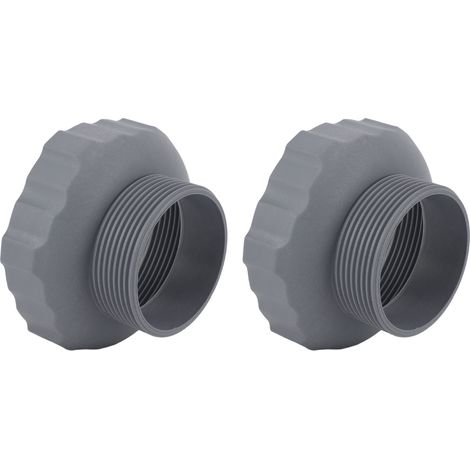 Adaptateur de tuyau de piscine (2 pièces) 11239 - Accessoire de piscine hors sol - Adaptateur de tuyau pour skimmer Intex - Raccords muraux (1/5)