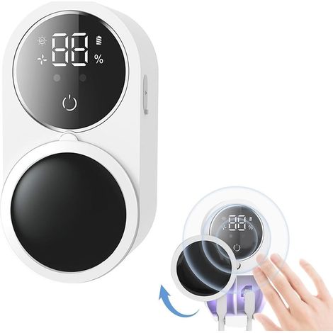TRADE SHOP - Porta Spazzolini Uv Sterilizzatore Con Sensore Infrarossi Display Led Usb A Parete - (1/5)