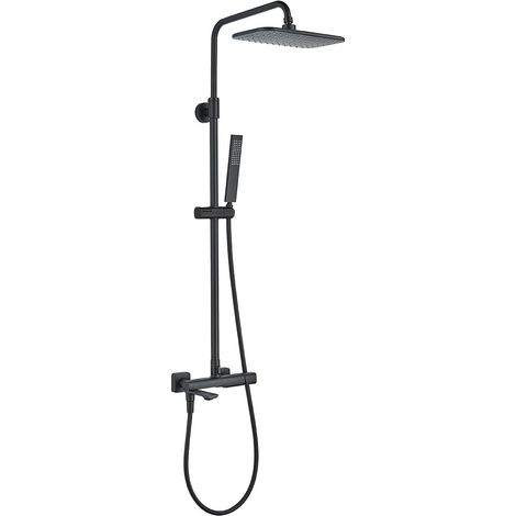Colonna doccia con rubinetto LAVEO Tores, nero (1/3)
