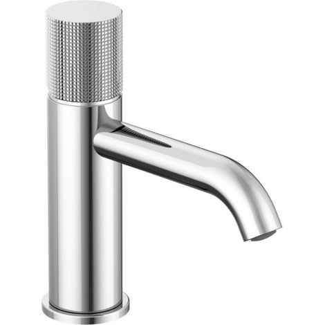 Grifo mezclador para lavabo de caño bajo cromado PAINI Jewel con desagüe clic-clac