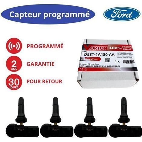 4 sensori di pressione pneumatici TPMS programmati per FORD – valvola ruota – 315/433 MHz