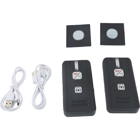 Système d'interphone sans fil bidirectionnel, communication duplex intégral, portée de 500 m, 3 sonneries, 5 niveaux de volume, idéal pour la maison, le bureau ou la salle de classe. Pack (1/5)