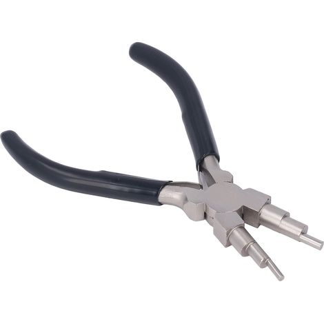 Pince à enroulement à 6 segments, outil à bec rond pour plier et boucler le fil métallique, idéal pour la création de bijoux et autres bijoux. (1/5)