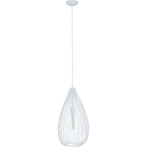 Interiors by Premier Contemporary Teardrop White Pendant Light, Effortlessly Maintained Down Light Wall, Sleek Ceiling Light (1/5)