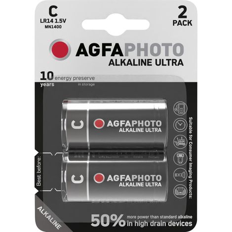 AgfaPhoto Ultra LR14 Baby (C)-Batterie Alkali-Mangan 1.5 V 2 St. (1/5)