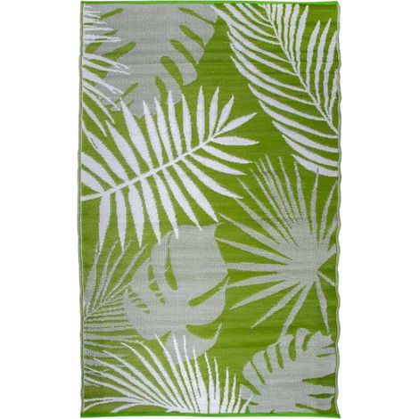 Esschert Design – Tapis d'extérieur jungle 151,5 x 241 cm – Résistant aux UV et intempéries – Polypropylène recyclé – Facile à nettoyer (1/10)