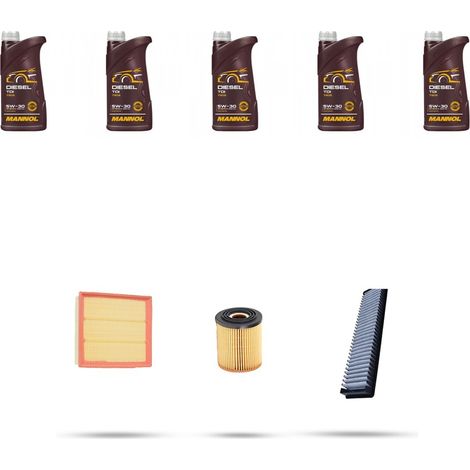 Kit tagliando 3 FILTRI e 5L OLIO compatibile con Mini Cooper 1.6 S 120kw dal 2002 (1/5)