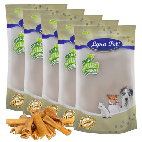 5 kg de coupes de cuir chevelu de bœuf Lyra Pet® de 1 à 7 cm