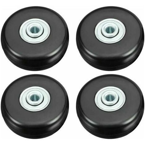 Aiperq – 50-mm-Kofferrollen – Geräuscharmes Gummi – Tragkraft bis zu 51 kg – 4er-Pack Lenkrollen – Einfacher Austausch für Gepäck (1/5)