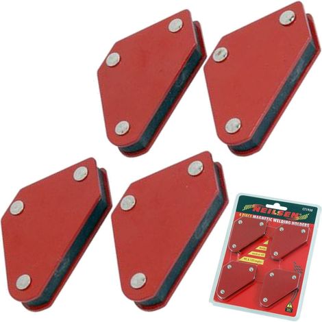 Welding Magnet x4 10lb Mini Right Angle Square Holder Soldering 1930 (1/2)
