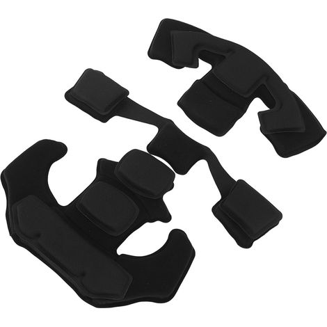 Ensemble de coussinets de casque en éponge de nylon, jugulaire de rechange pour casques ACH, MICH, Wendy, FMA et EXF, éponge noire (1/5)