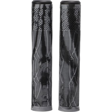 Poignée de Vélo MTB Antidérapante 22,2mm en TPE Souple avec Embouts de Guidon Gris-Noir (1/5)