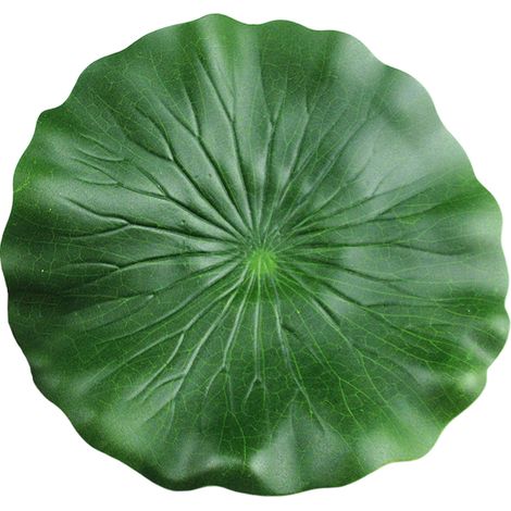 5 hojas de loto de EVA, flotantes, realistas, para piscinas, estanques y acuarios. (1/5)