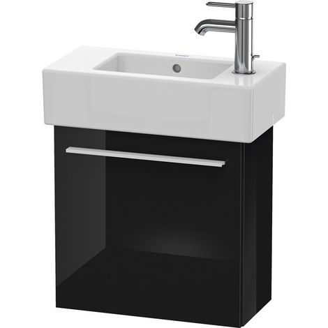 Meuble sous-vasque X-LARGE 228x450x442mm ouverture droite noir haute brillance