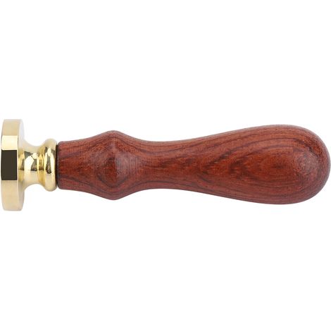 Bâton de Cire à Sceller Rétro en Bois pour Cartes de Mariage - Cachet Classique (012) (1/5)