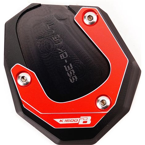 (Rouge-K1600B) Compatible avec BMW K1600B, K1600GT et K1600GTL (2017-2023) (Non compatible avec les modèles 2011-2016) Béquille latérale de moto CNC avec porte-clés maxpower (1/4)