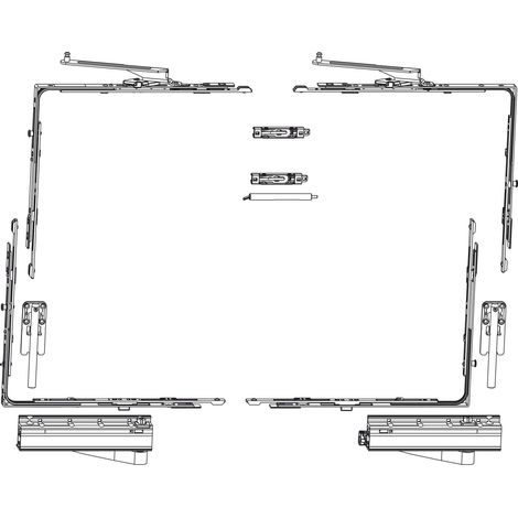 MACO SKB-Z Grundkarton, Schema A, 160 kg, Versatz 13 mm, rechts, silber (455508) (1/2)
